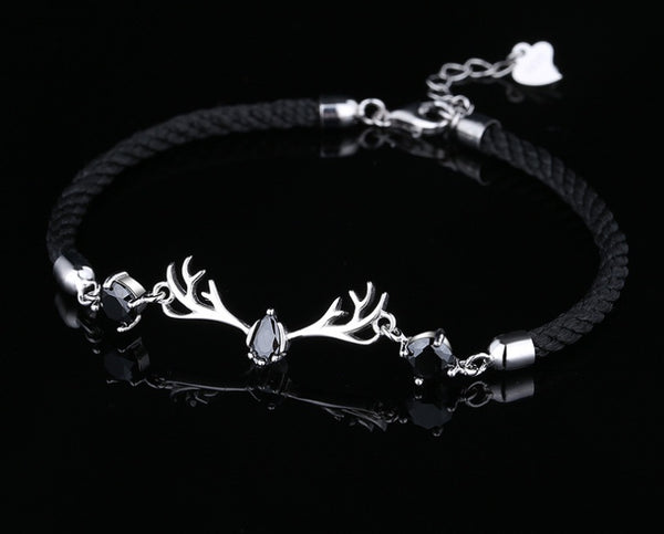 Sterling Silver All The Way With You Bracelet Rope Bracelet Valentine's Day Gift Unisex Jewelry