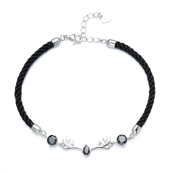 Sterling Silver All The Way With You Bracelet Rope Bracelet Valentine's Day Gift Unisex Jewelry