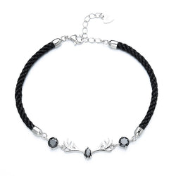 Sterling Silver All The Way With You Bracelet Rope Bracelet Valentine's Day Gift Unisex Jewelry