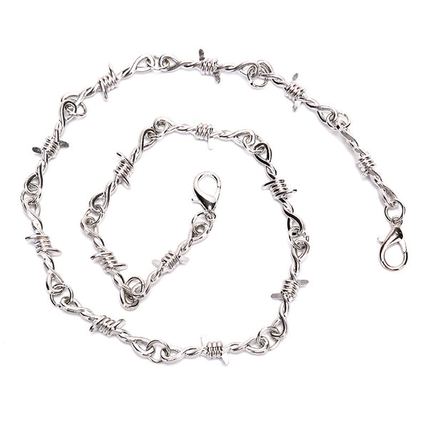 Style Unisex Chain Thorns Harajuku Streetwear Choker Necklace Collar jewellery Accessories