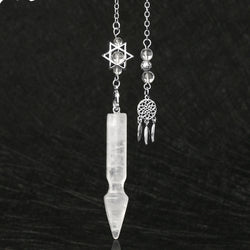 New Product Natural Stone Crystal Jewellery Divination Spirit Pendulum Unisex Tapered Pendant