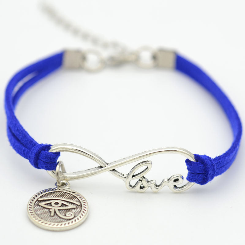 Velvet Alloy Figure 8 Love Bracelet Unisex jewellery