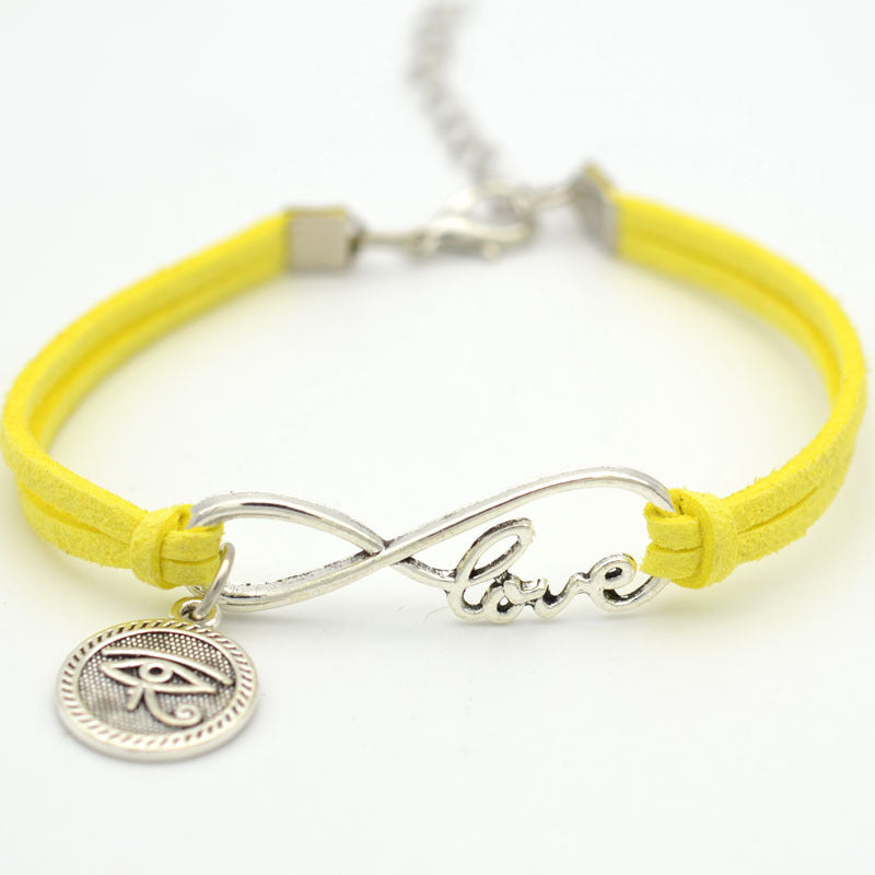Velvet Alloy Figure 8 Love Bracelet Unisex jewellery