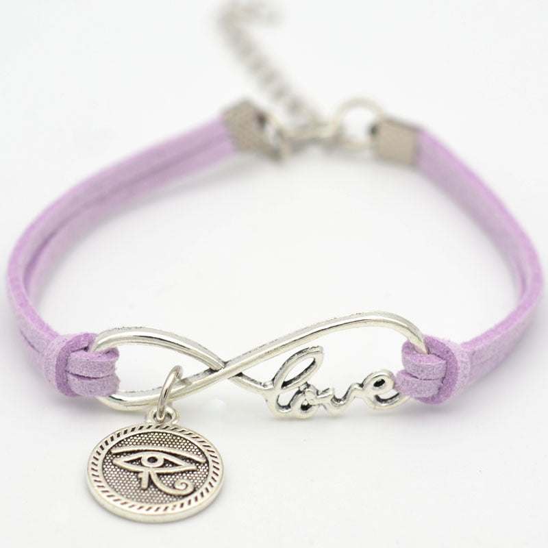 Velvet Alloy Figure 8 Love Bracelet Unisex jewellery