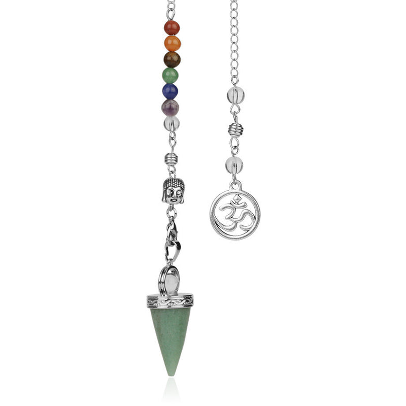 jewellery Seven Chakra Reiki Necklace Pendulum Amethyst Pendant Yoga Unisex jewellery