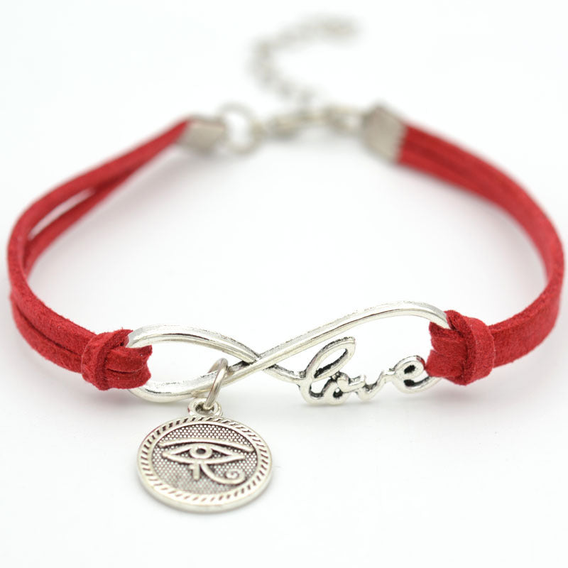 Velvet Alloy Figure 8 Love Bracelet Unisex jewellery