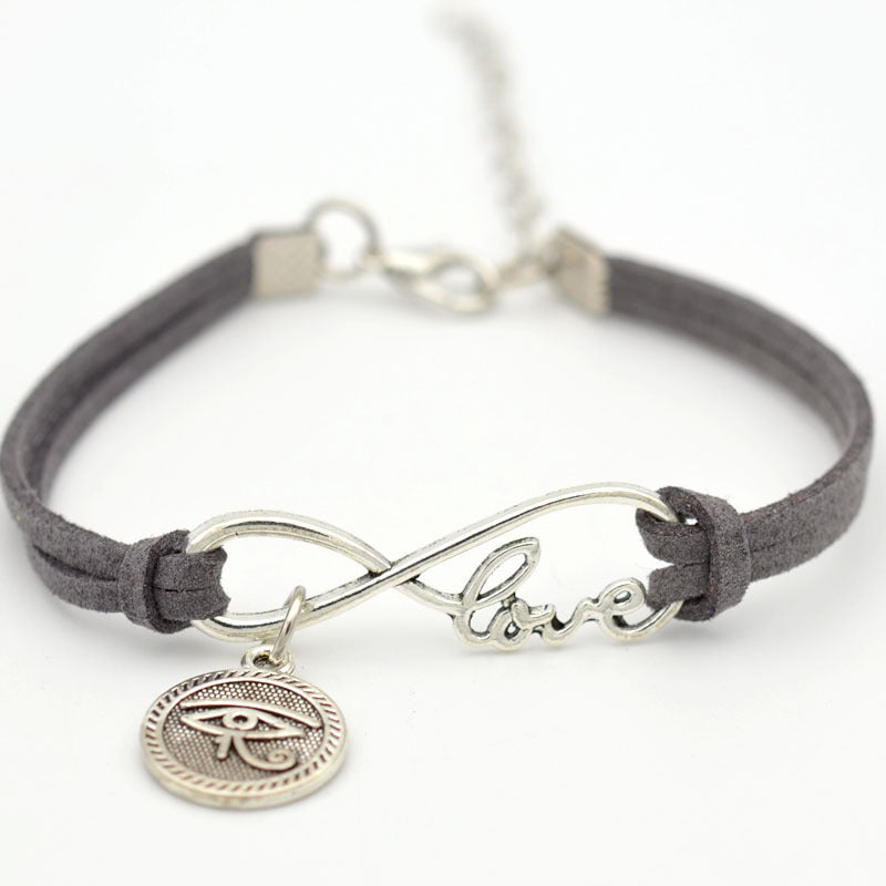 Velvet Alloy Figure 8 Love Bracelet Unisex jewellery