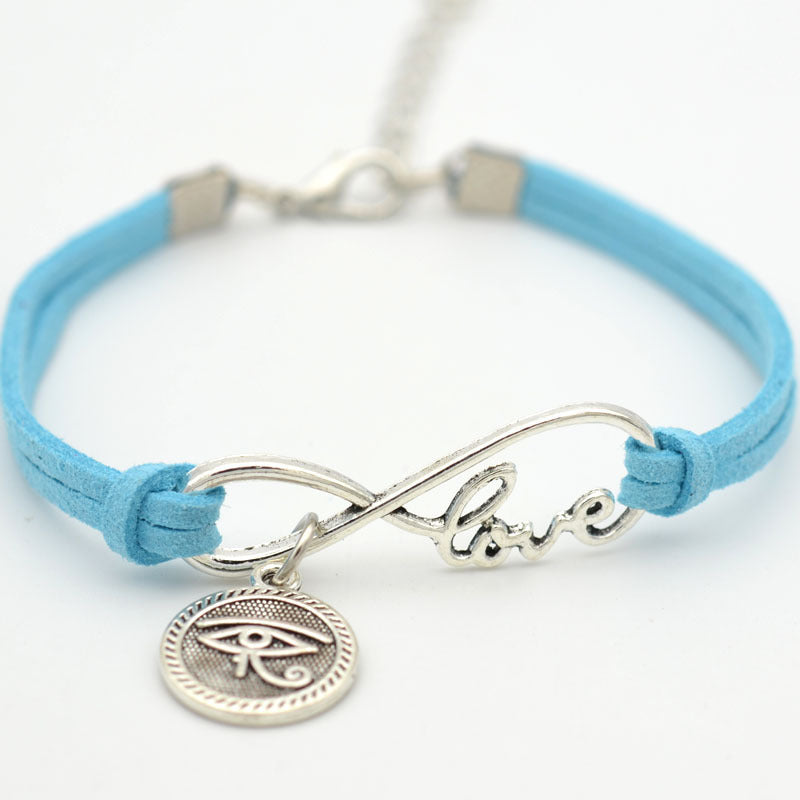 Velvet Alloy Figure 8 Love Bracelet Unisex jewellery