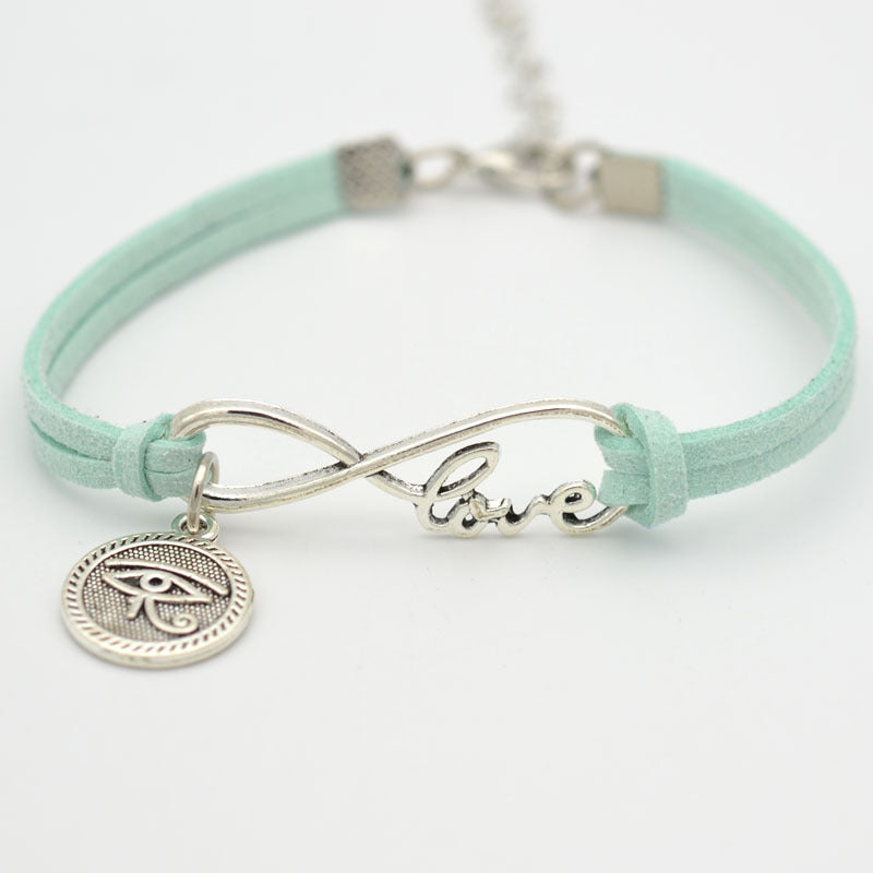 Velvet Alloy Figure 8 Love Bracelet Unisex jewellery