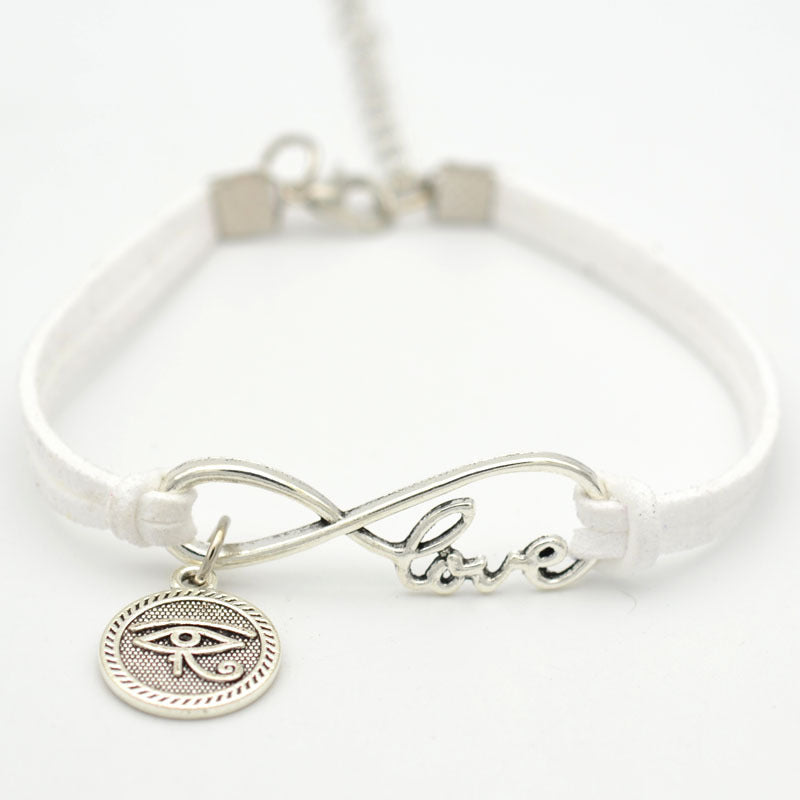 Velvet Alloy Figure 8 Love Bracelet Unisex jewellery